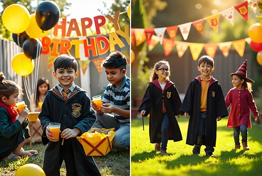 پکیج تولد پسرانه با تم هری پاتر