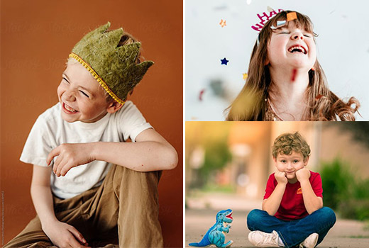 ایده عکاسی از کودکان به شکل پرتره