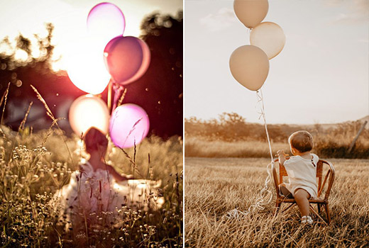 ایده عکاسی از کودکان در زمان های طلایی روز در نور طبیعی